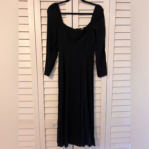 Reformation Sigmund Dress Blackl Size 8